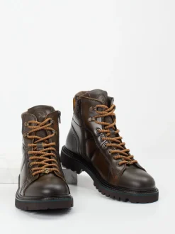Ambitious – Schnürboots aus Kalbleder Dunkelbraun