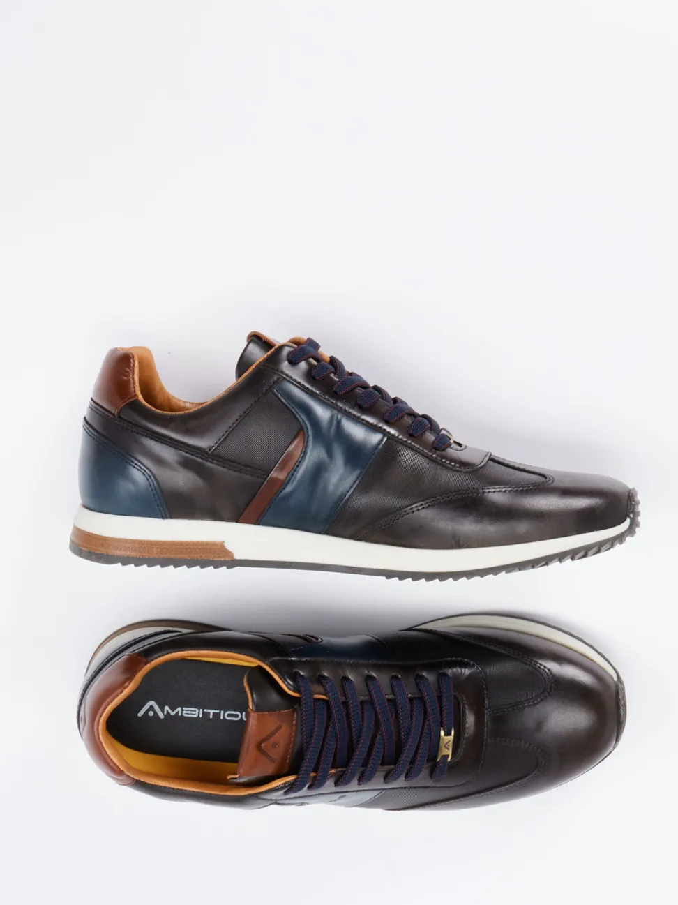 Ambitious – Sneaker aus Kalbleder in Dunkelbraun