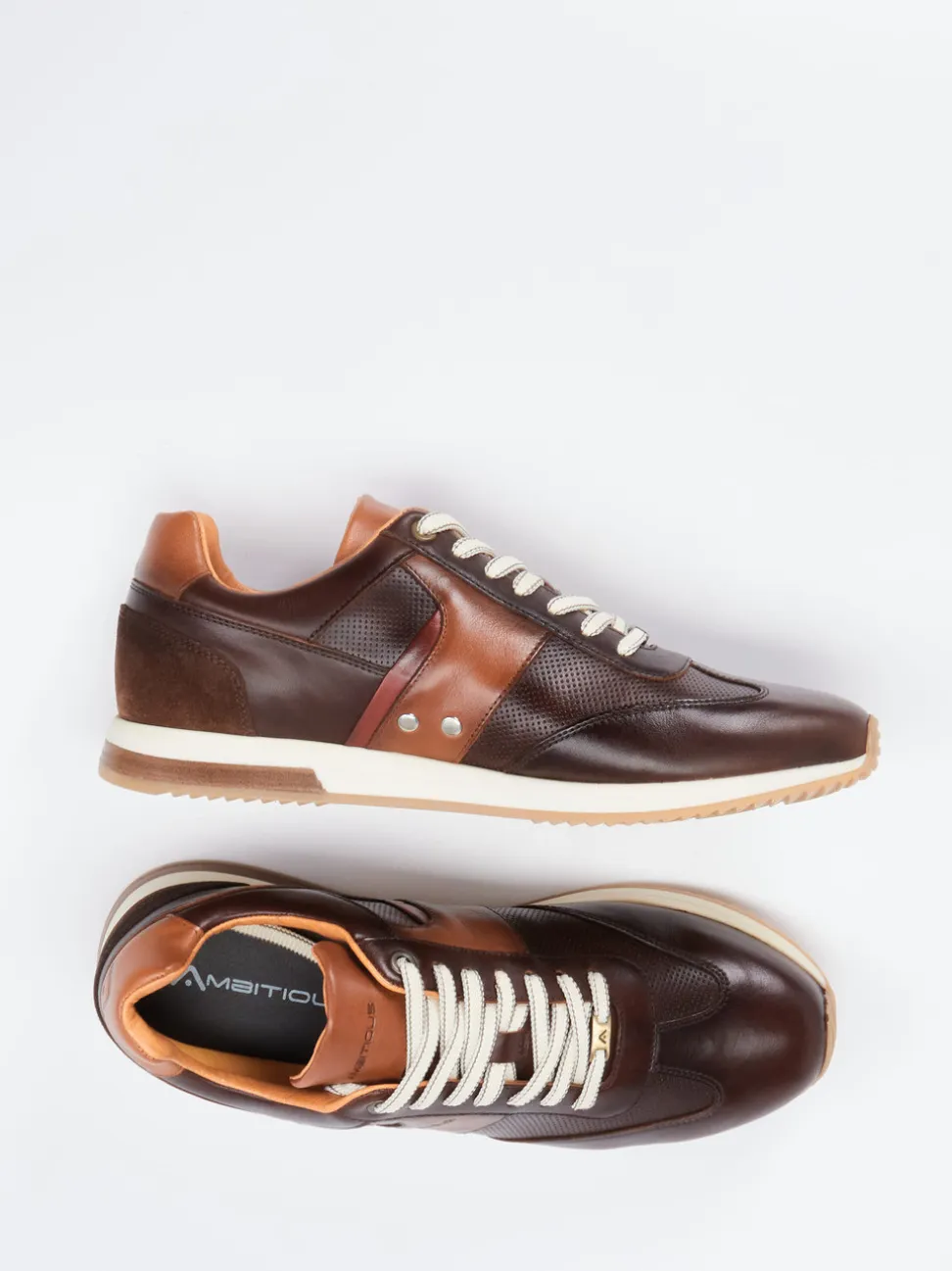 Ambitious – Sneaker aus Kalbleder Dunkelbraun