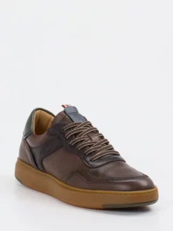 Ambitious – Sneaker aus Kalbleder mit Mesh braun