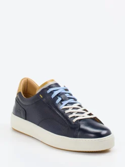 Ambitious – Sneaker aus Leder und Textil in Blau