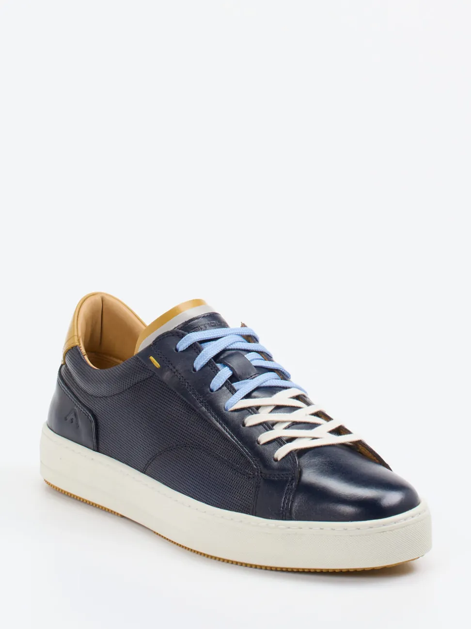 Ambitious – Sneaker aus Leder und Textil in Blau