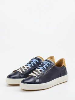 Ambitious – Sneaker aus Leder und Textil in Blau