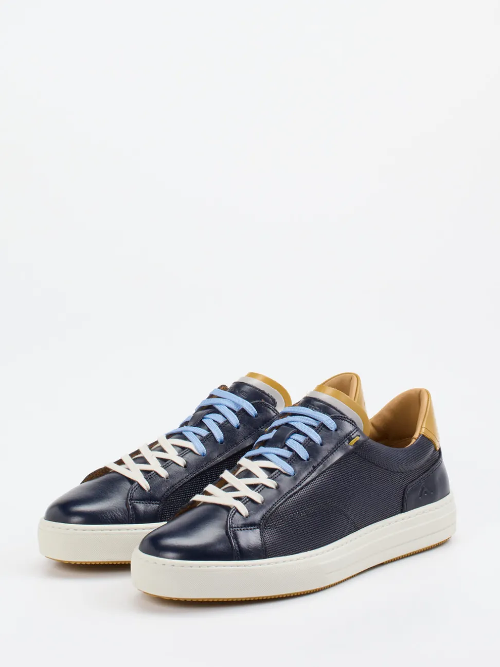 Ambitious – Sneaker aus Leder und Textil in Blau