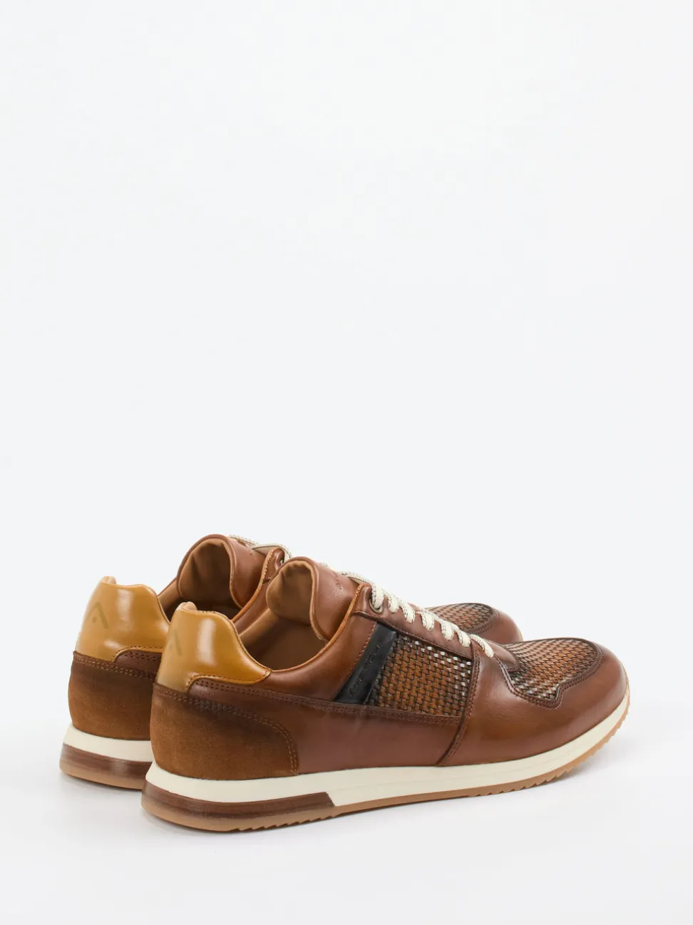 Ambitious – Sneaker aus Leder in Materialmix Braun
