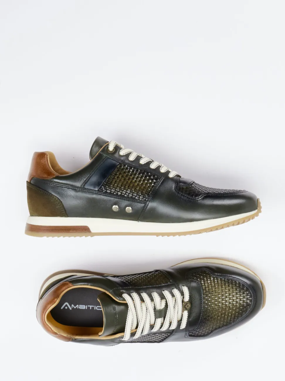 Ambitious – Sneaker aus Leder mit Flechtstruktur