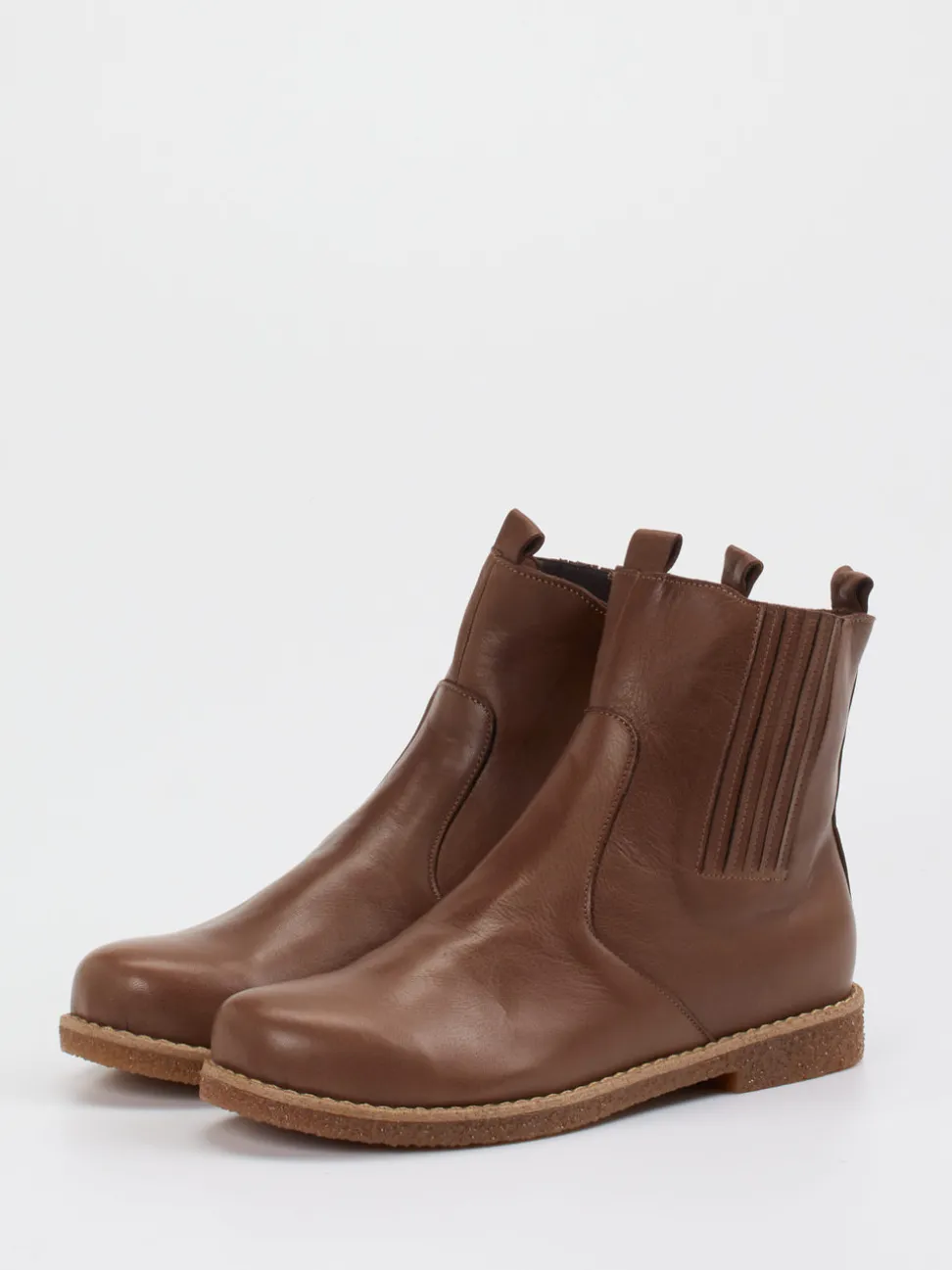 Andrea Conti – Chelsea-Stiefelette aus Kalbleder braun