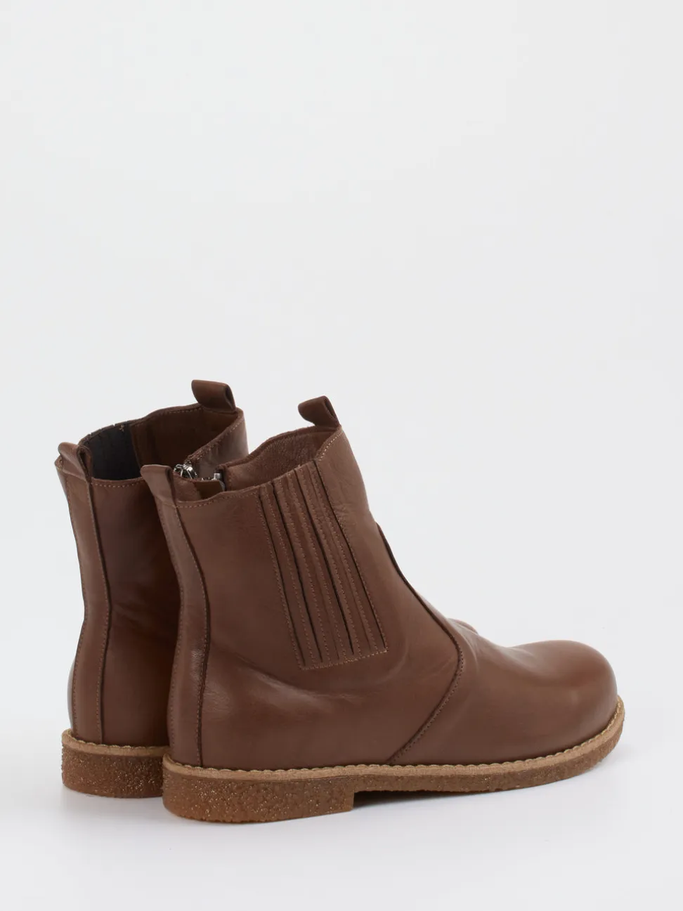 Andrea Conti – Chelsea-Stiefelette aus Kalbleder braun