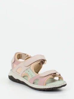 Andrea Conti – Komfortsandalen aus Kalbleder mehrfarbig