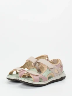 Andrea Conti – Komfortsandalen aus Kalbleder mehrfarbig