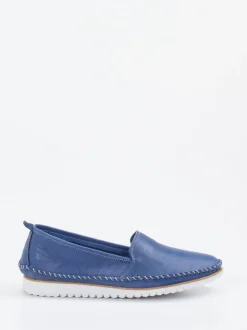 Andrea Conti – Komfort-Slipper aus Kalbleder jeansblau