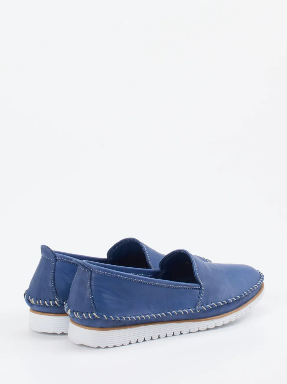 Andrea Conti – Komfort-Slipper aus Kalbleder jeansblau