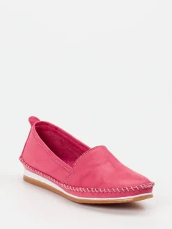 Andrea Conti – Mokassin-Slipper aus Kalbleder pink
