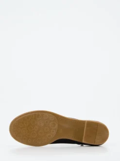 Andrea Conti – Peep-Toe-Stiefelette aus Kalbleder schwarz
