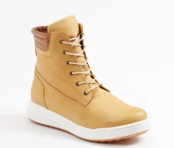 Andrea Conti – Schnürboots aus Kalbleder hellbraun