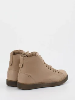 Andrea Conti – Schnürboots aus Kalbleder beige