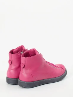 Andrea Conti – Schnürboots aus Kalbleder pink