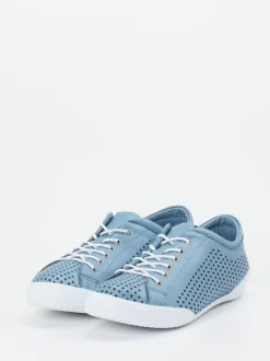 Andrea Conti – Sneaker aus Kalbleder jeansblau