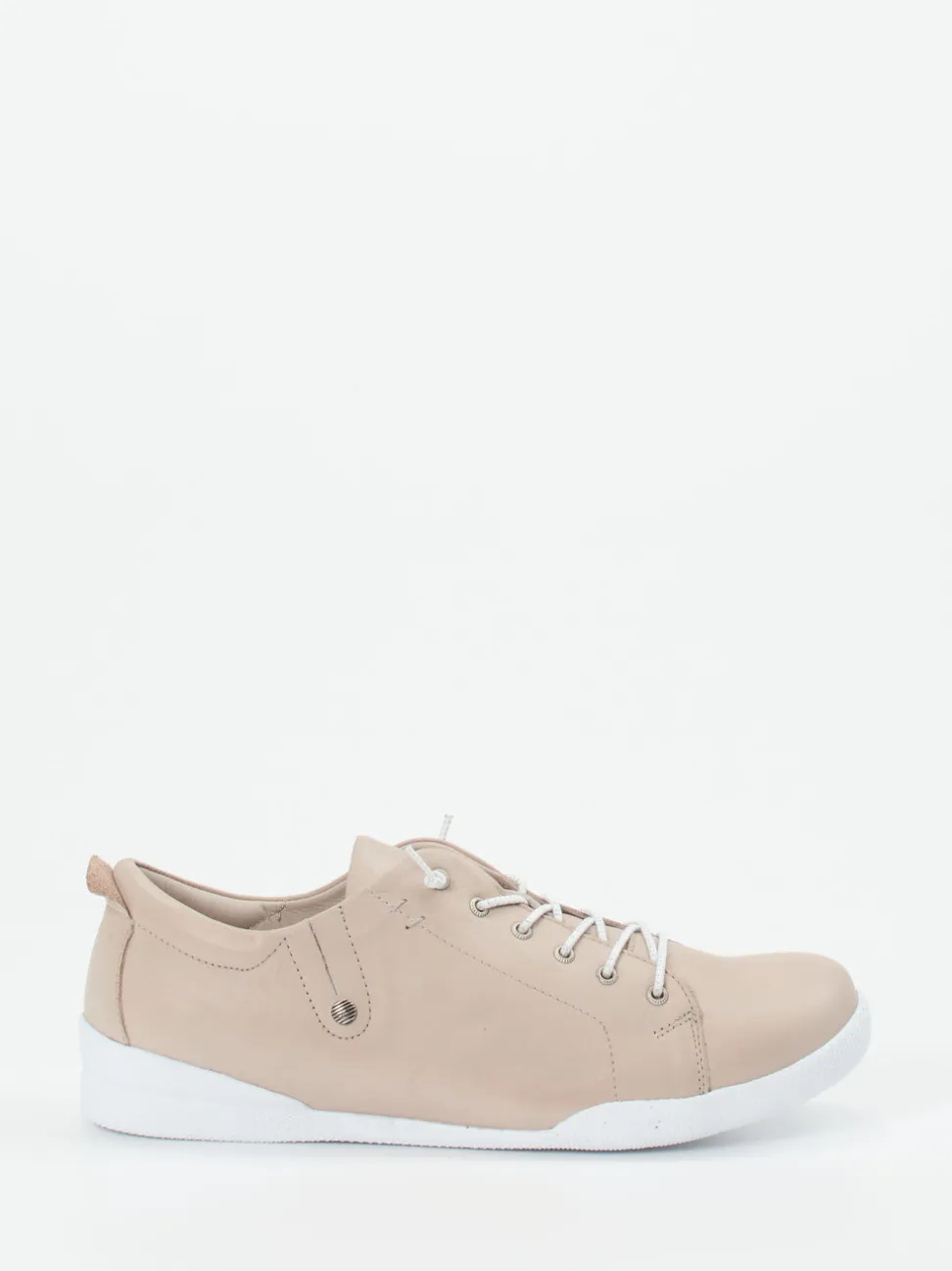 Andrea Conti – Sneaker aus Kalbleder in Beige