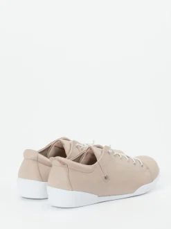 Andrea Conti – Sneaker aus Kalbleder in Beige