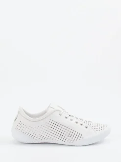 Andrea Conti – Sneaker aus Kalbleder in Offwhite