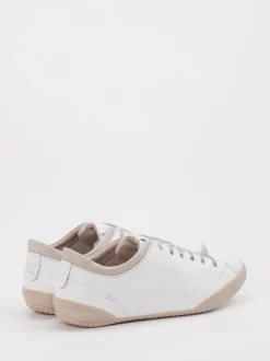 Andrea Conti – Sneaker aus Kalbleder in Weiß