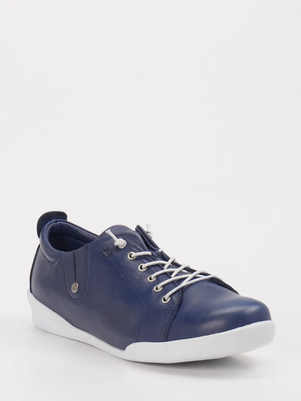 Andrea Conti – Sneaker aus Kalbleder Marineblau
