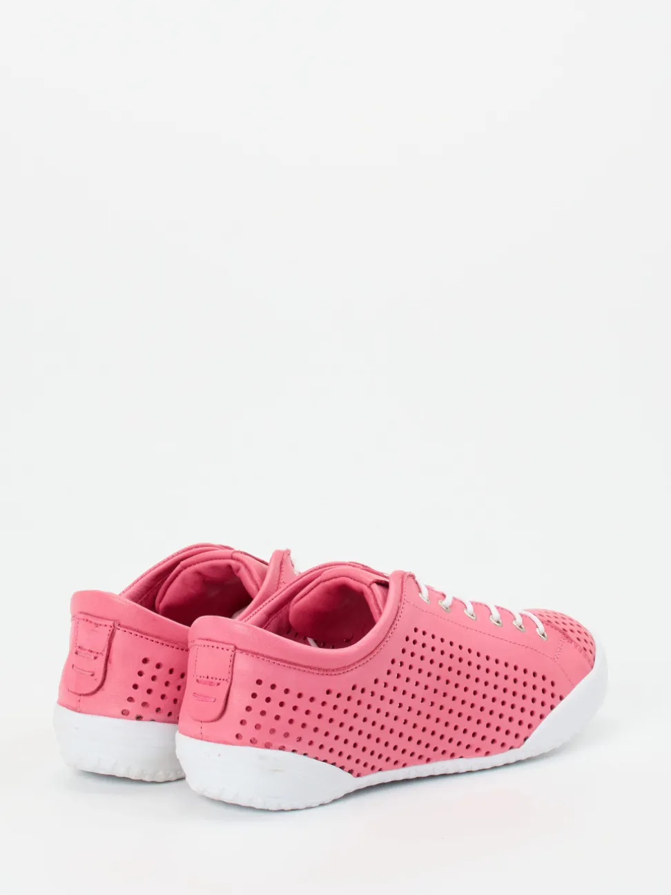 Andrea Conti – Sneaker aus Kalbleder himbeerrosa