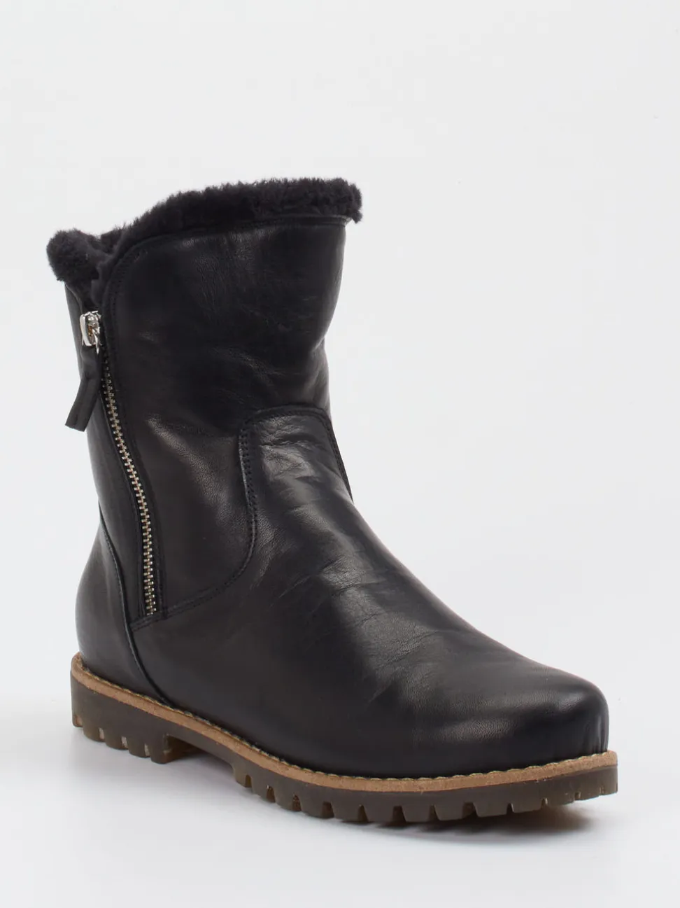 Andrea Conti – Stiefeletten aus Kalbleder schwarz