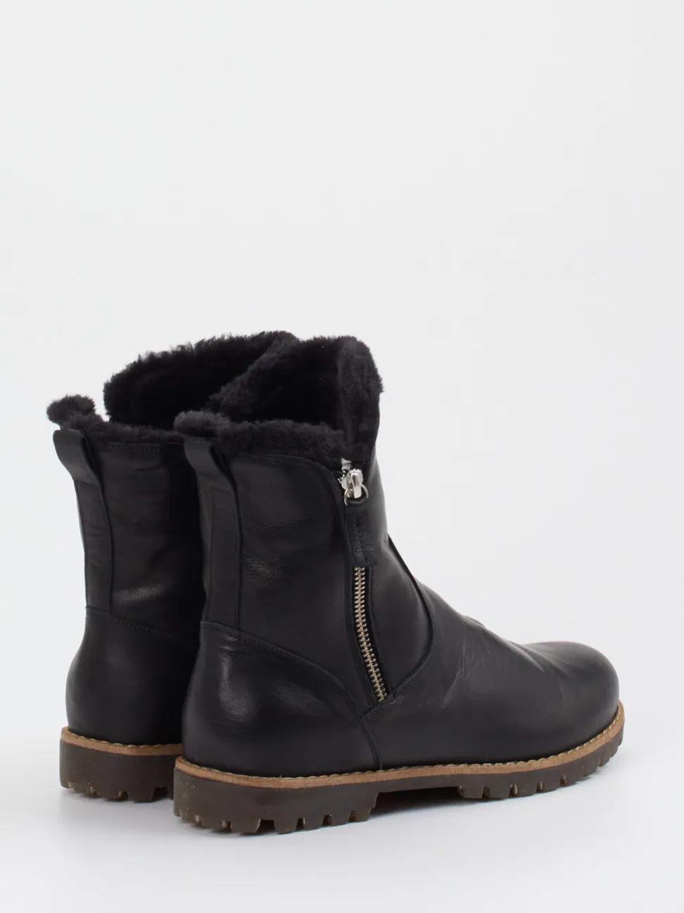 Andrea Conti – Stiefeletten aus Kalbleder schwarz