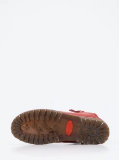 Andrea Conti – Stiefeletten aus Kalbleder tomatenrot