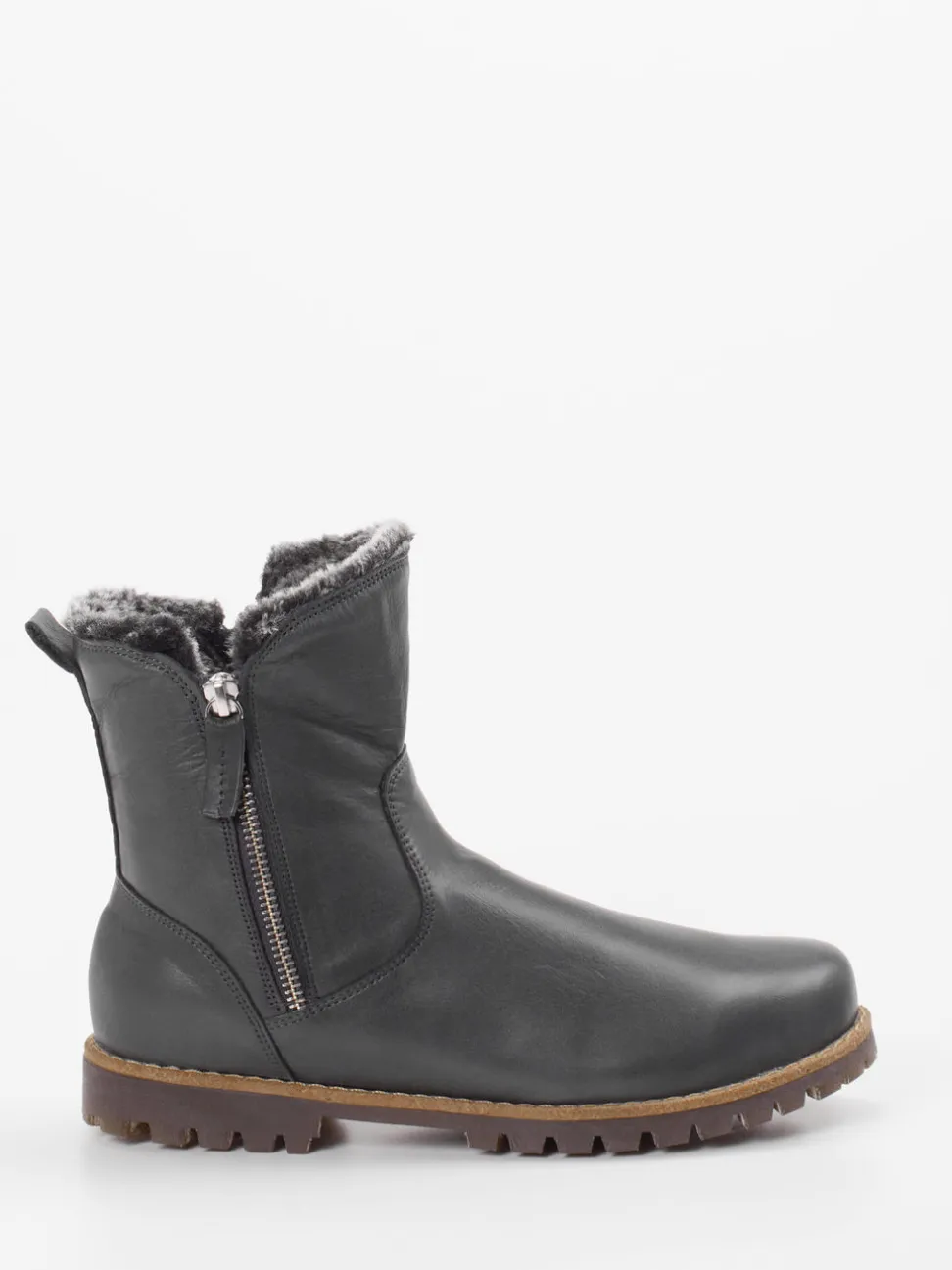 Andrea Conti – Stiefelette aus Kalbleder anthrazitgrau