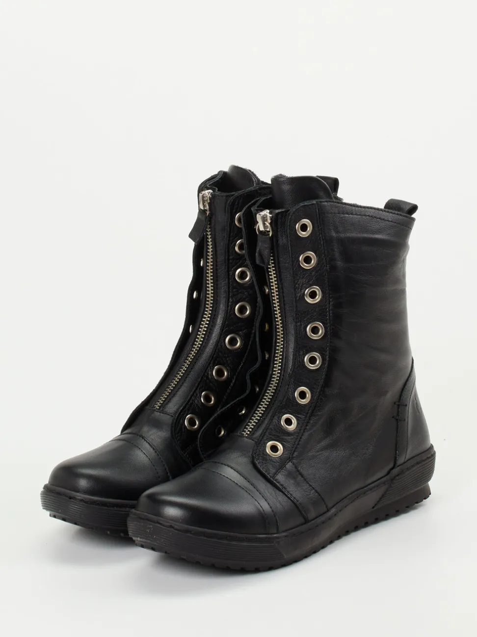 Andrea Conti – Stiefeletten aus Kalbleder schwarz