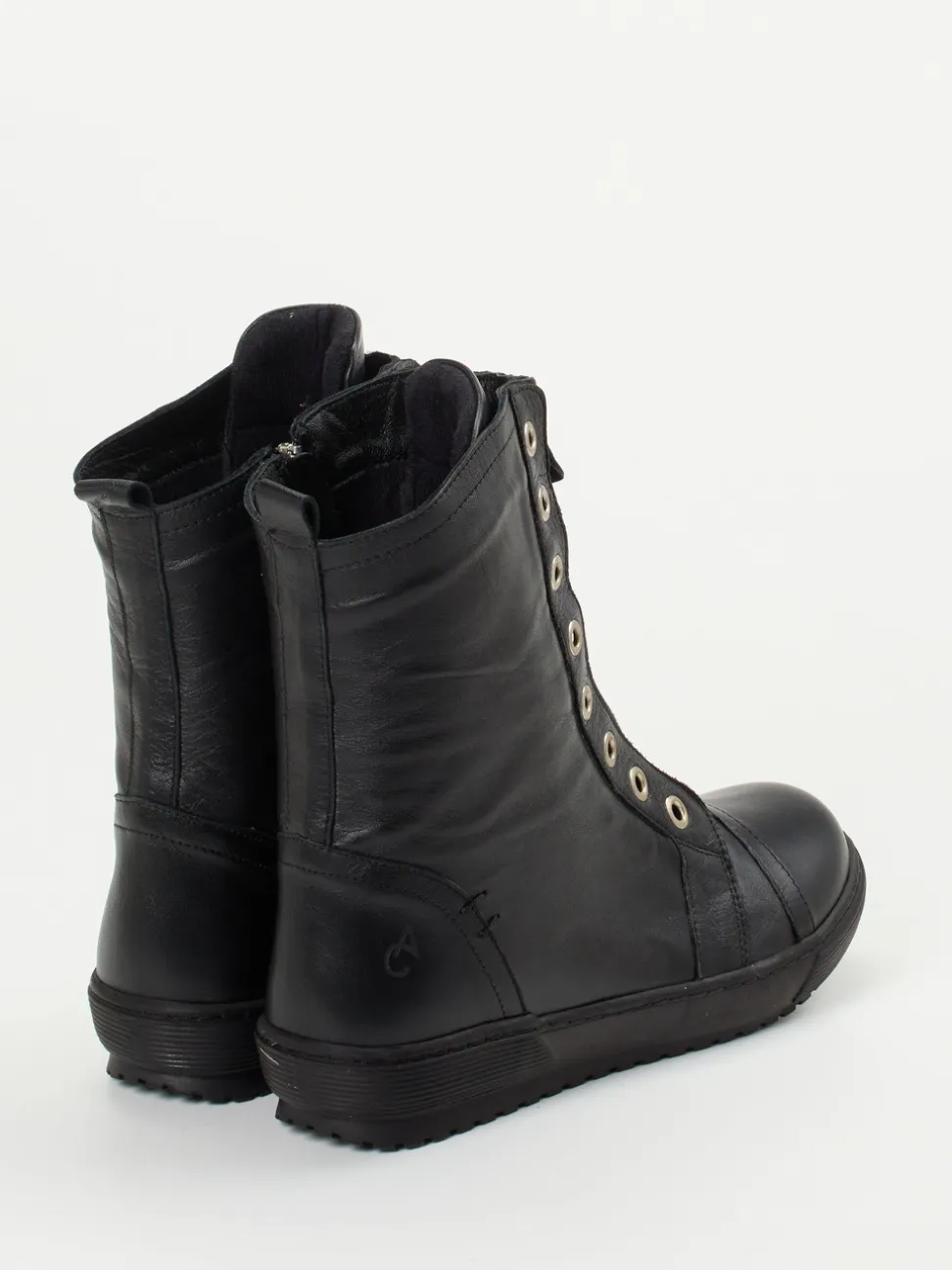 Andrea Conti – Stiefeletten aus Kalbleder schwarz
