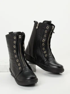Andrea Conti – Stiefeletten aus Kalbleder schwarz