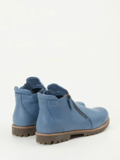 Andrea Conti – Stiefeletten aus Kalbleder in Jeansblau