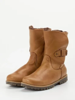 Andrea Conti – Stiefelette aus Kalbleder Cognacbraun