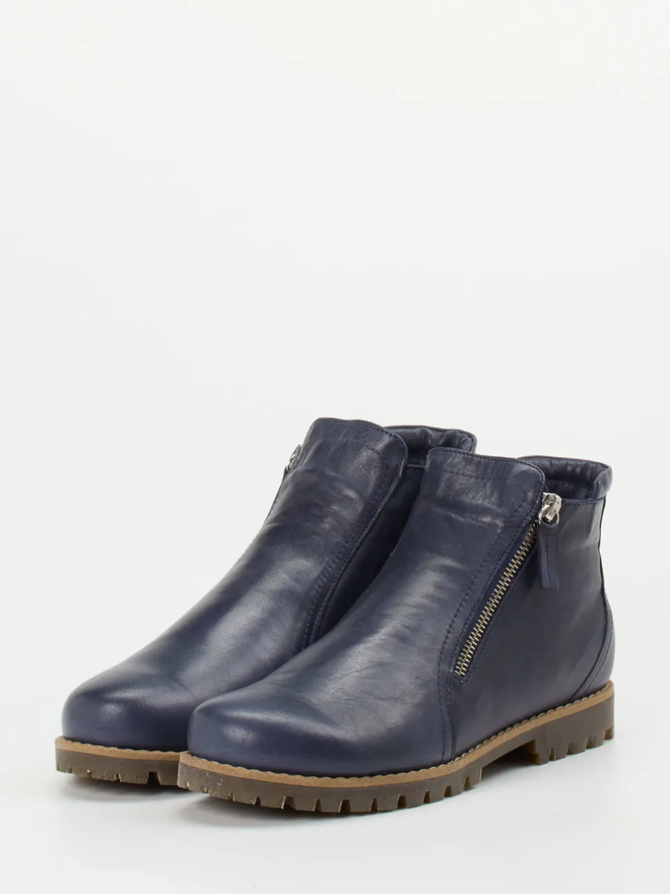 Andrea Conti – Stiefeletten aus Kalbleder Dunkelblau