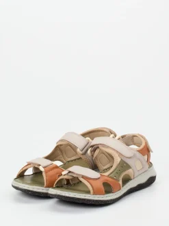 Andrea Conti – Trekkingsandale aus Kalbleder Multicolor