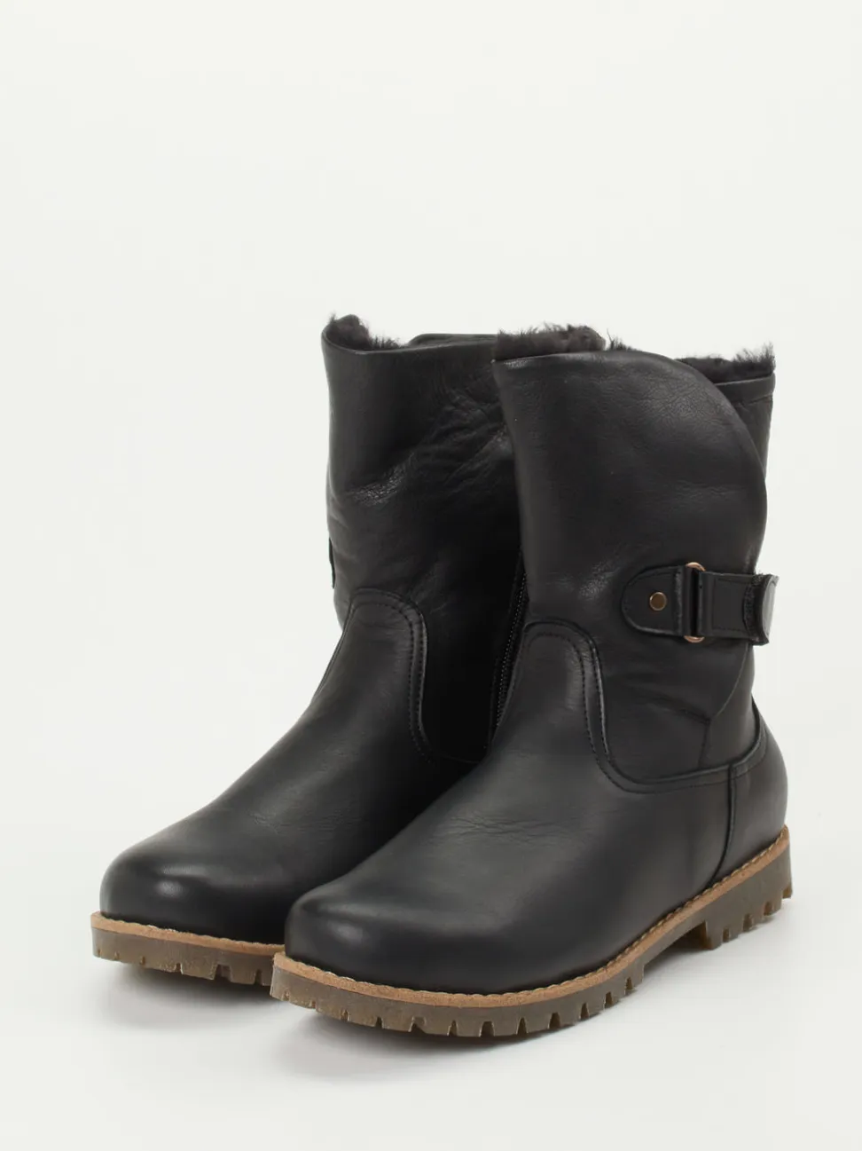 Andrea Conti – Winterboots aus Kalbleder schwarz