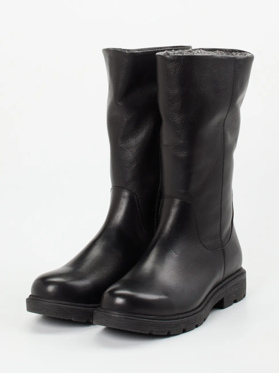 Andrea Conti – Winterstiefel aus Kalbleder schwarz