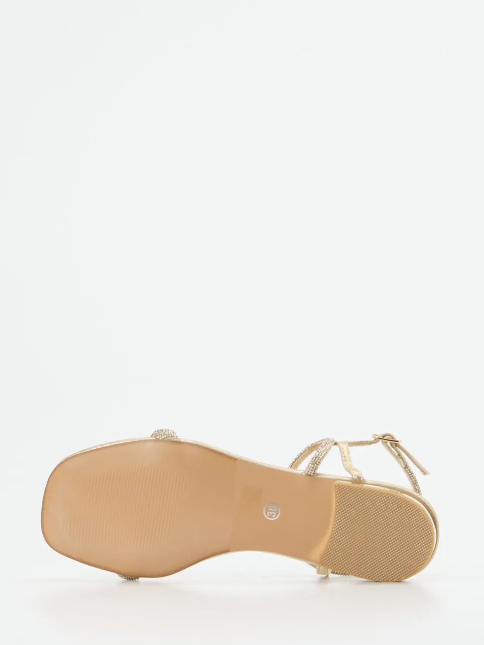 Andrea Puccini – Abendsandale aus Metallicleder gold