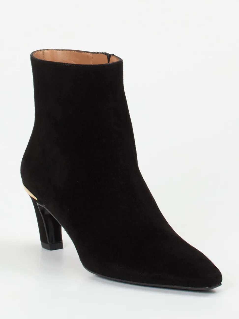Andrea Puccini – Ankle Boots aus Veloursleder schwarz