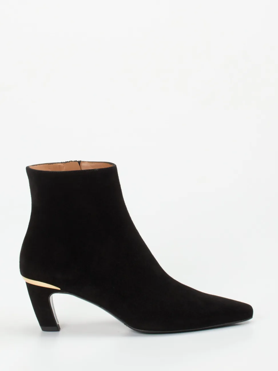 Andrea Puccini – Ankle Boots aus Veloursleder schwarz
