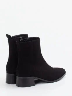 Andrea Puccini – Ankle Boots aus Veloursleder schwarz