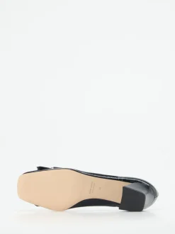 Andrea Puccini – Blockabsatz-Pumps aus Lackleder Dunkelblau