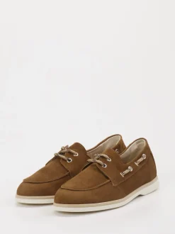 Andrea Puccini – Bootsschuh aus Veloursleder Braun