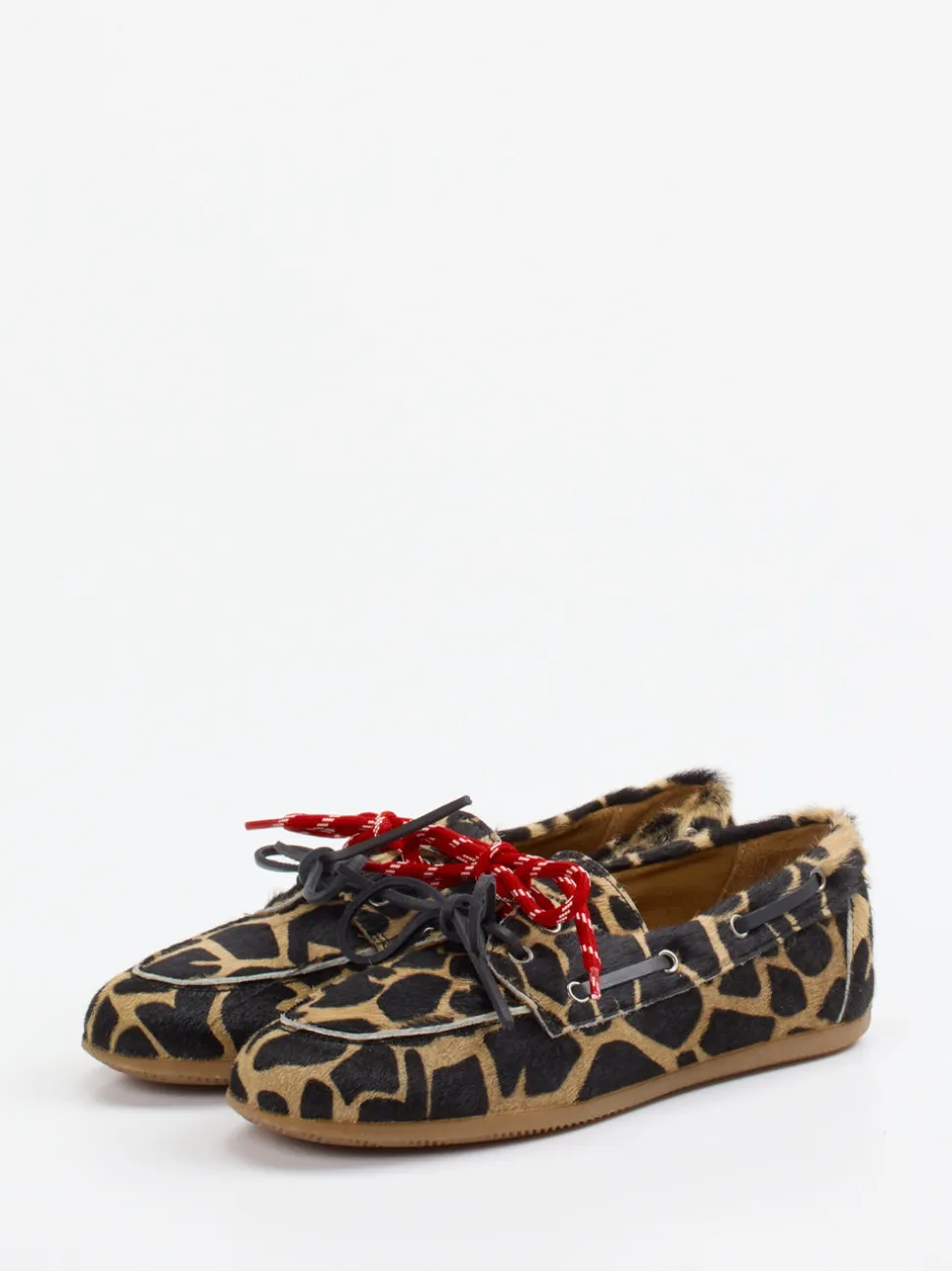 Andrea Puccini – Bootsschuh aus Ponyfell mit Animalprint