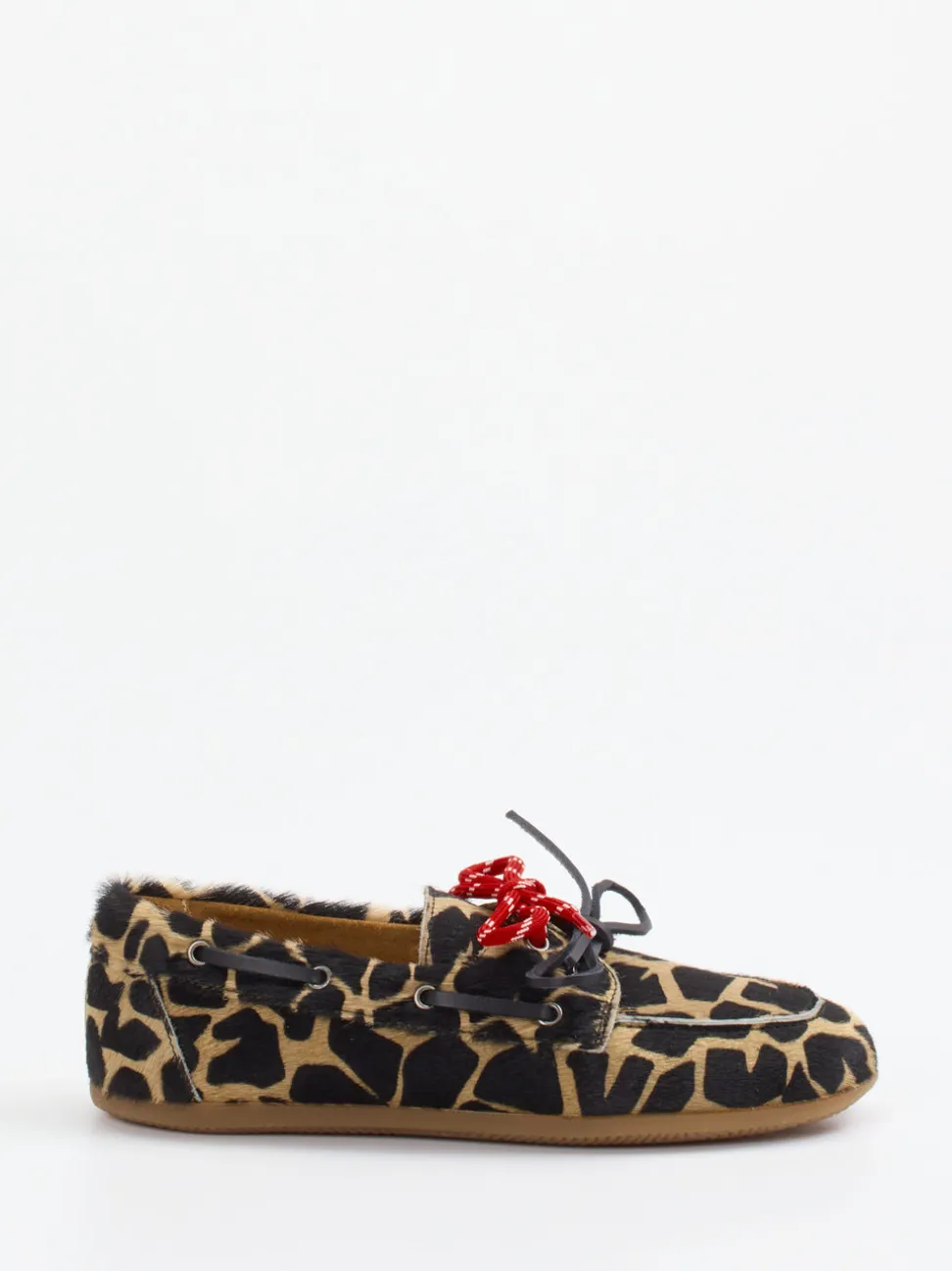 Andrea Puccini – Bootsschuh aus Ponyfell mit Animalprint