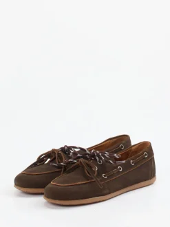 Andrea Puccini – Bootsschuh aus Veloursleder dunkelbraun